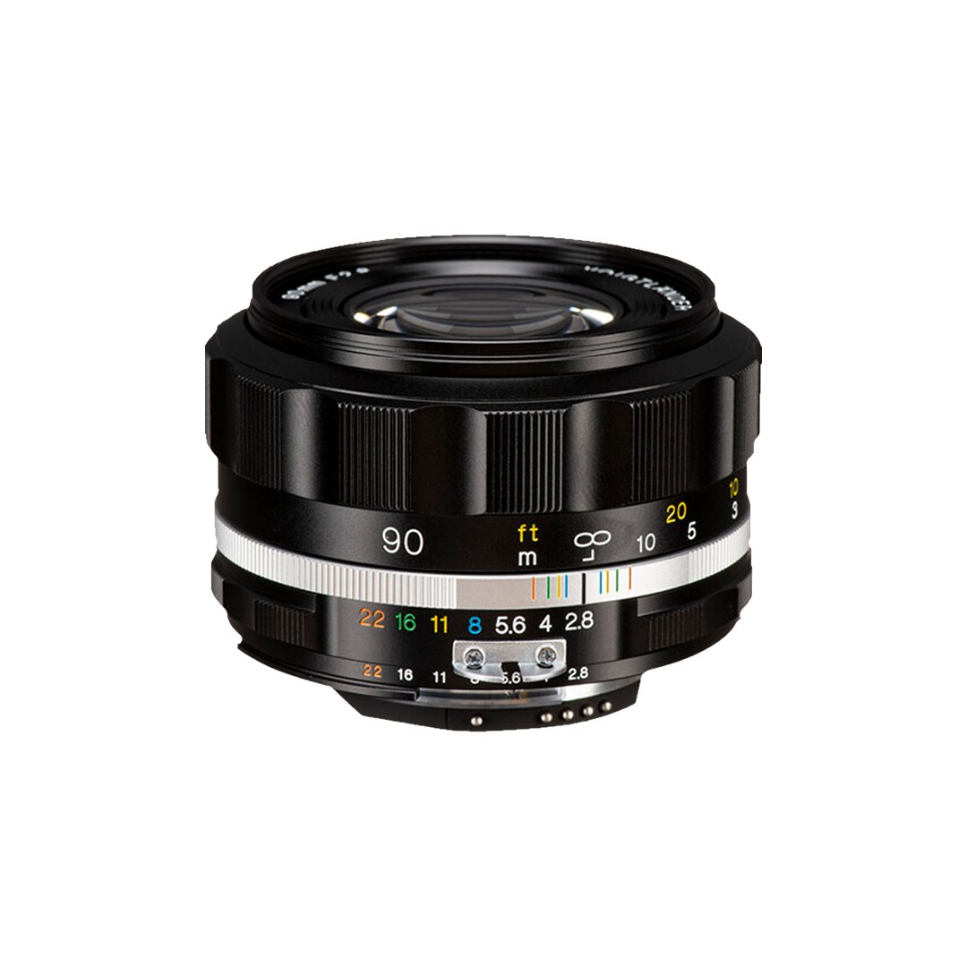 Voigtlander Lens 90mm f2.8 SL-II S AIS APO-Skopar for Nikon AIS - (Silver - Black)(DISCONTINUED)