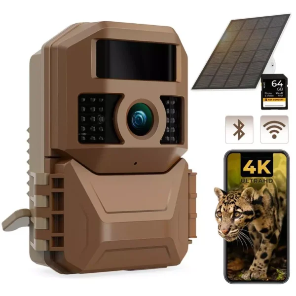 Distributor Lensa dan Aksesoris Fotografi Digital Pratama Retailindo K&F Concept Solar Trail Camera Wifi Bluetooth Wireless Wildlife Camera 48MP*4K Ultra HD,Dual Battery