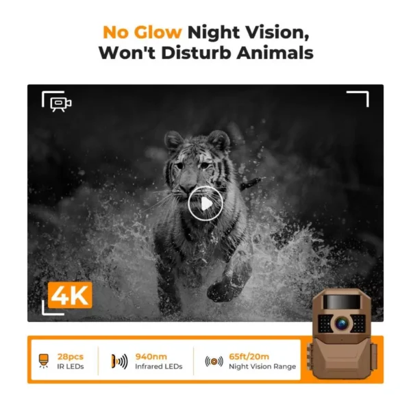 Distributor Lensa dan Aksesoris Fotografi Digital Pratama Retailindo K&F Concept Solar Trail Camera Wifi Bluetooth Wireless Wildlife Camera 48MP*4K Ultra HD,Dual Battery