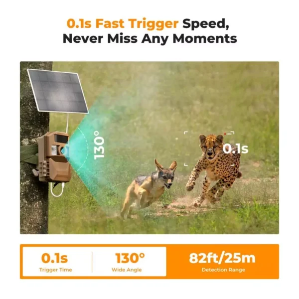 Distributor Lensa dan Aksesoris Fotografi Digital Pratama Retailindo K&F Concept Solar Trail Camera Wifi Bluetooth Wireless Wildlife Camera 48MP*4K Ultra HD,Dual Battery
