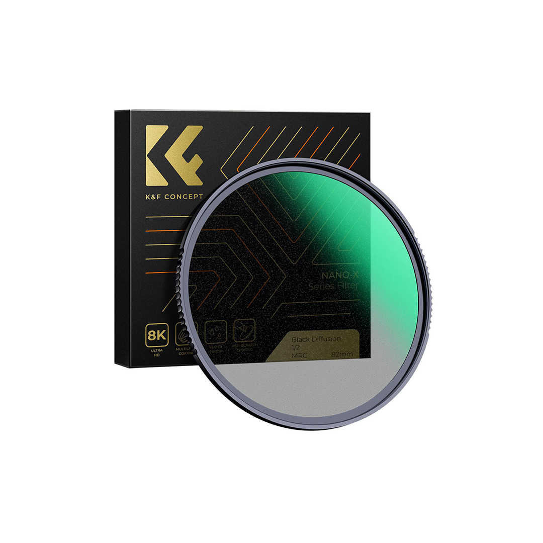 Black Pro-Mist Filter 1 Special Effects Filter Cinematic Look Black Diffusion Effect Filter for Camera Lens Nano-Xcel Series