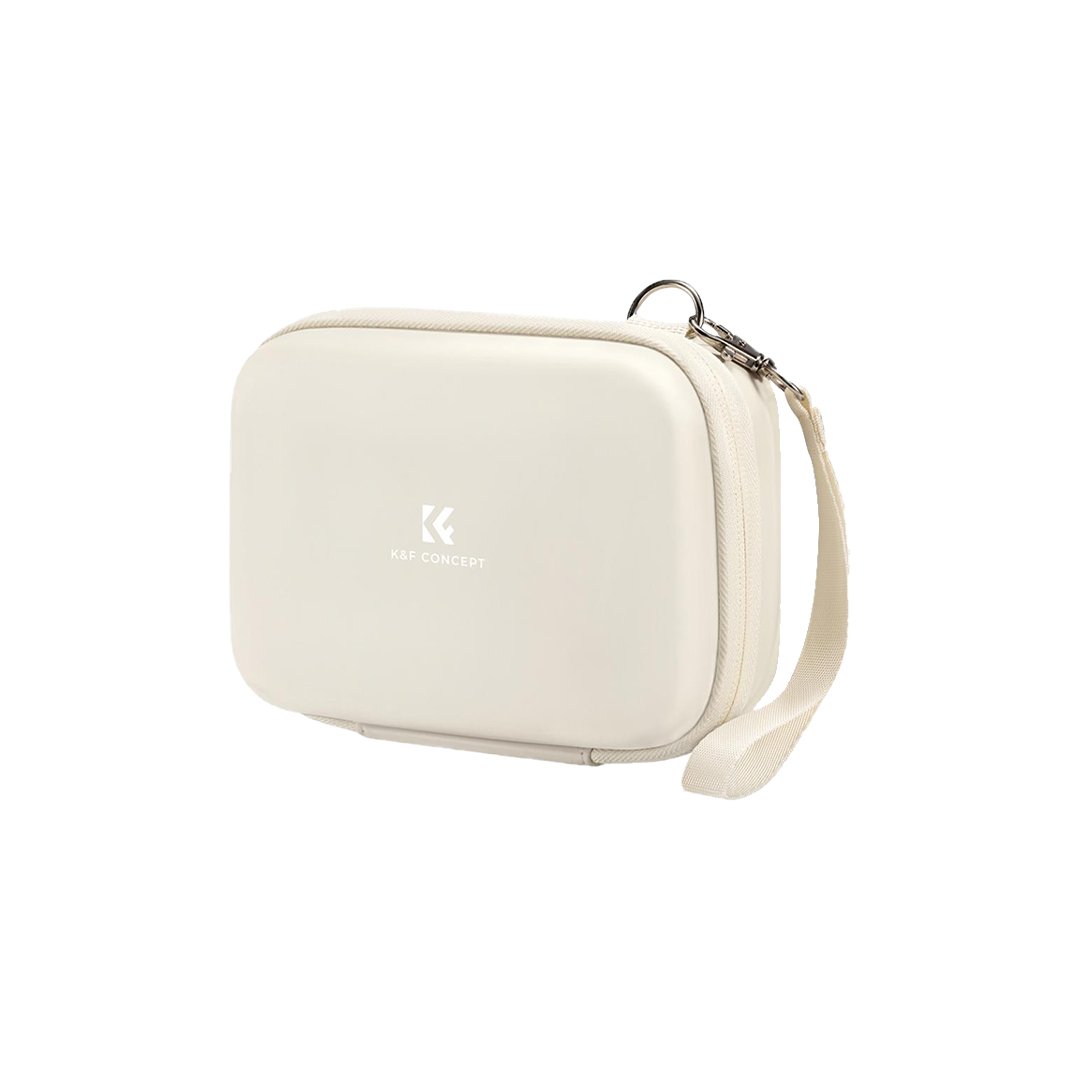 K&F Concept Digital Camera Case, Waterproof & Protective Small Camera Bag, Lightweight Camera Sling Bag with 2 Carrying Ways - Sling Bag 1L Urban Wander 07 (Rice white)