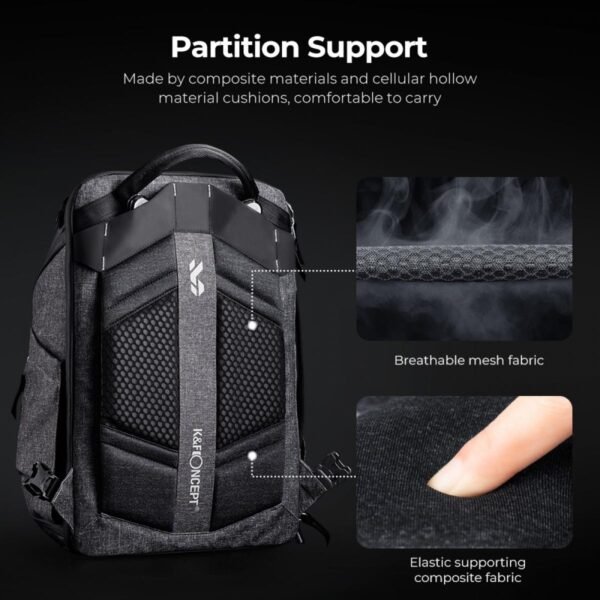 Distributor Lensa dan Aksesoris Fotografi Digital Pratama Retailindo Alpha Backpack 25L for Nature Photography Waterproof Camera Bag with 15.6 inch Laptop Compartment Tripod Holder Raincover - Backpack 25L Star Wander 01(Grey)