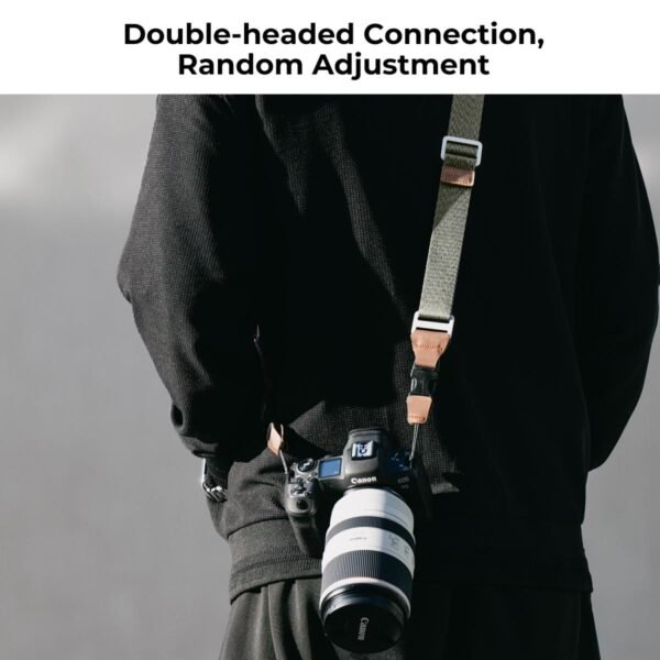 Distributor Lensa dan Aksesoris Fotografi Digital Pratama Retailindo 32mm Camera Neck Strap with Quick Release for Photographers, Adjustable Camera Shoulder Sling Strap Compatible for Nikon Canon Sony Olympus DSLR Camera - Strap URBAN WANDER 01 (Green)