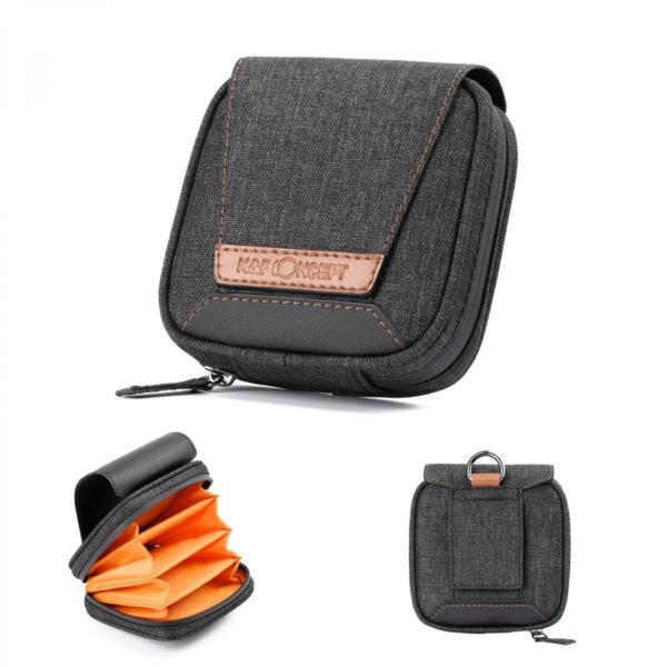 Distributor Lensa dan Aksesoris Fotografi Digital Pratama Retailindo Camera Lens Filter Pouch Case, 4-Pocket Filter Carry Case, Belt Bag Pouch Water-Resistant shockproof and Dustproof Design for 37mm-95mm Filters