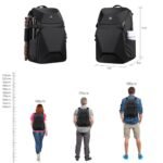 K&F Concept Camera Backpack 20L Large Waterproof Camera Bag with Front HardShell / 15.6" Laptop / Tripod Compartment for Photographers - Backpack 20L Nature Wander 02 (Black）