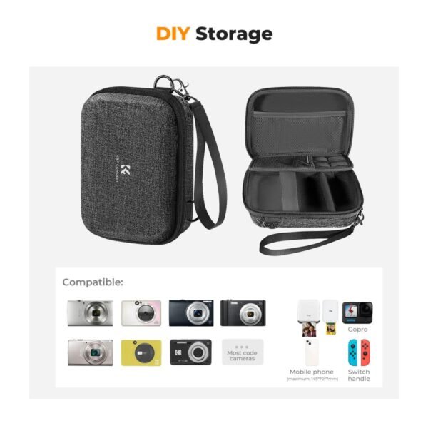 Distributor Lensa dan Aksesoris Fotografi Digital Pratama Retailindo K&F Concept Digital Camera Case Waterproof & Protective Small Camera Bag Lightweight Camera Sling Bag with 2 Carrying Ways - Sling Bag 1L Urban Wander 07 (Grey)