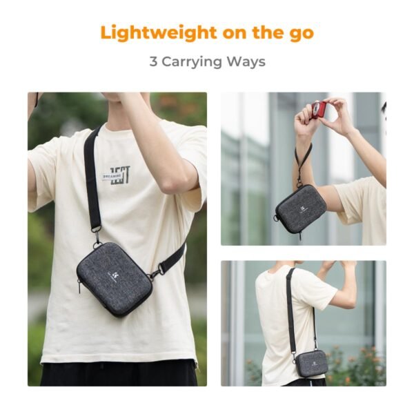 Distributor Lensa dan Aksesoris Fotografi Digital Pratama Retailindo K&F Concept Digital Camera Case Waterproof & Protective Small Camera Bag Lightweight Camera Sling Bag with 2 Carrying Ways - Sling Bag 1L Urban Wander 07 (Grey)