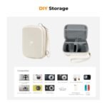 K&F Concept Digital Camera Case, Waterproof & Protective Small Camera Bag, Lightweight Camera Sling Bag with 2 Carrying Ways - Sling Bag 1L Urban Wander 07 (Rice white)