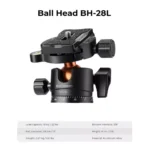 62"/1.6m Alumunium Tripod Lightweight and Portable DSLR Tripod,10KG Load Capacity Ball Head,Quick Release Plate for Travel and Work A234A1