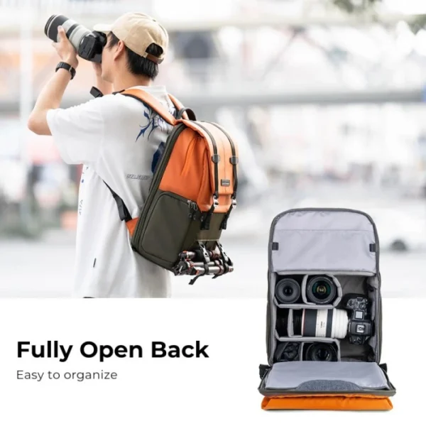 Distributor Lensa dan Aksesoris Fotografi Digital Pratama Retailindo K&F KNF Concept 20L Tas Travel Camera Backpack Waterproof Bag - Camera Bag - Tas Kamera - Blue