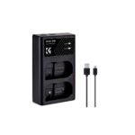 EN-EL15/EN-EL15A/EN-EL15B Battery Charger, Dual Slot Quick Charger for Nikon D7000, D7100, D7200, D750, D850, D810, D800, D800E, D750, D610, D600, D500, Z6, Z7, V1 Camera