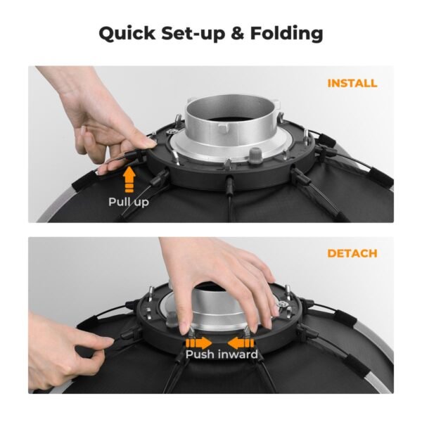 Octagonal Softbox Quick Release Bowens Mount Softbox with Honeycomb Grid Light Diffusers Carrying Bag for Photography Studio Speedlite Flash and Monolight