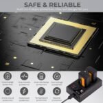 NP-FW50 Replacement Battery 2 Pack and Charger for Sony A6000, A6500, A6300, A6400, A7, A7II, A7RII, A7SII, A7S, A7S2, A7R, A7R2, A55, A5100, RX10