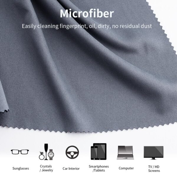 Distributor Lensa dan Aksesoris Fotografi Digital Pratama Retailindo K&F Concept Cleaning cloth set needle one dust-free cleaning dry cloth for Electronics, dark gray, 4 pieces, 40.6*40.6cm , opp bag packaging