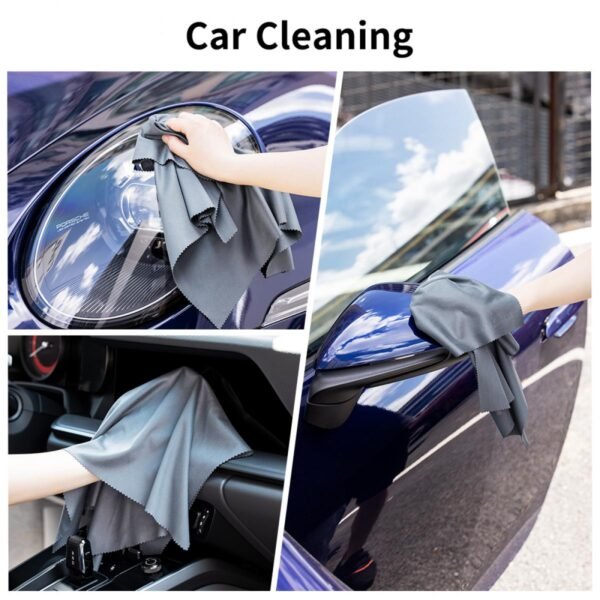 Distributor Lensa dan Aksesoris Fotografi Digital Pratama Retailindo K&F Concept Cleaning cloth set needle one dust-free cleaning dry cloth for Electronics, dark gray, 4 pieces, 40.6*40.6cm , opp bag packaging