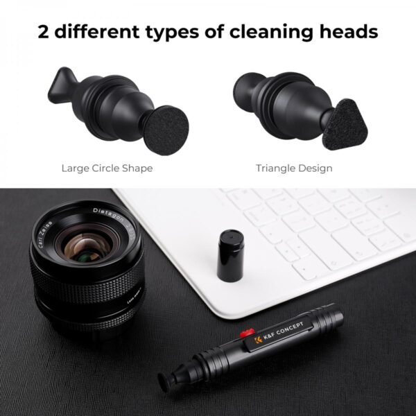 Lens Cleaning Pen, Double-sided Carbon Head, K&F Concept, with K&F Concept Color Box