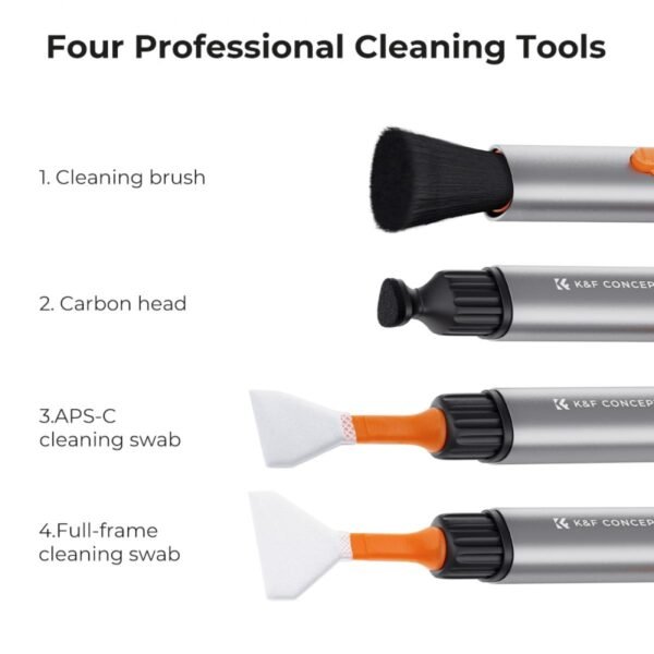 Replaceable Cleaning Pen Set (Cleaning Pen + Silicone Head * 2 + Full-frame Cleaning Stick * 6)