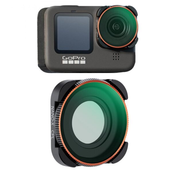 GOPRO Hero 9/10/11/12/13 Action Camera CPL Circular Polarizer Filter, High-Definition Lens, Anti-reflection Green Film, Waterproof and Scratch-Resistant