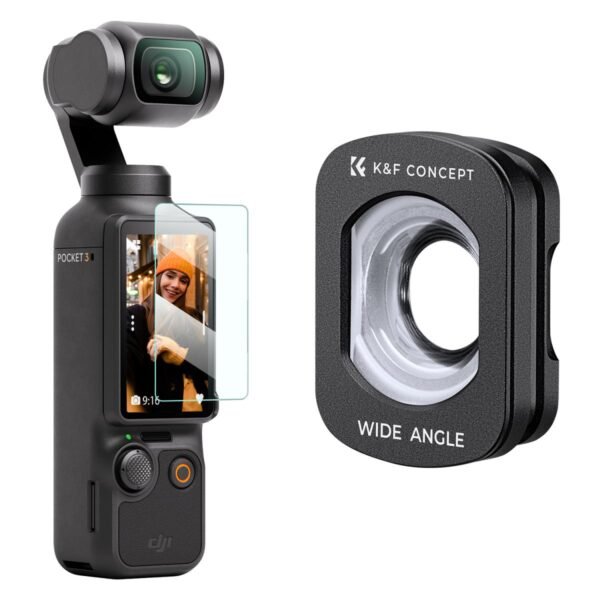 DJI Osmo Pocket 3 Magnetic Wide-angle Filter Action Camera Lens Accessories Magnetic Attach / Multi-Coated / Optical Glass