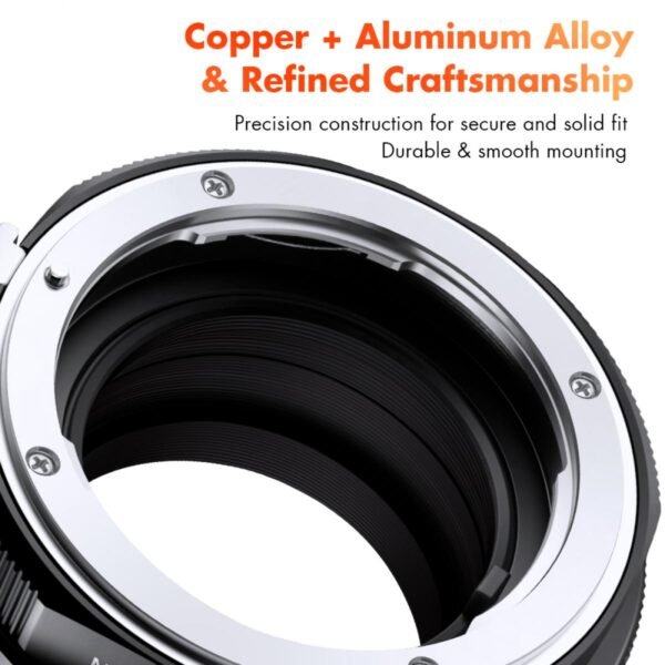 Nikon G/F/AI/AIS/D/AF-S Mount Lens to Fujifilm Fuji X-Series X FX Mount Cameras with Matting Varnish Design for Fuji XT2 XT20 XE3 XT1 X-T2 K&F Concept Lens Mount Adapter