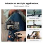 K&F Concept Super Clamp with Dual Ballhead Magic Arm