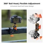 K&F Concept Super Clamp with Dual Ballhead Magic Arm