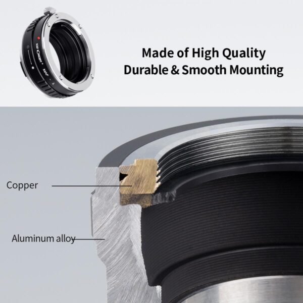 MAF-L Manual Focus Compatible with Sony A (Minolta AF) Lens to L Mount Camera Body Lens Mount Adapter