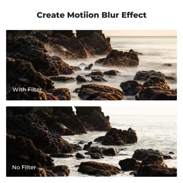 82mm Variable ND Filter ND2-400 (1-9 Stop) Lens Filter Waterproof Scratch Resistant Nano-Xcel Series