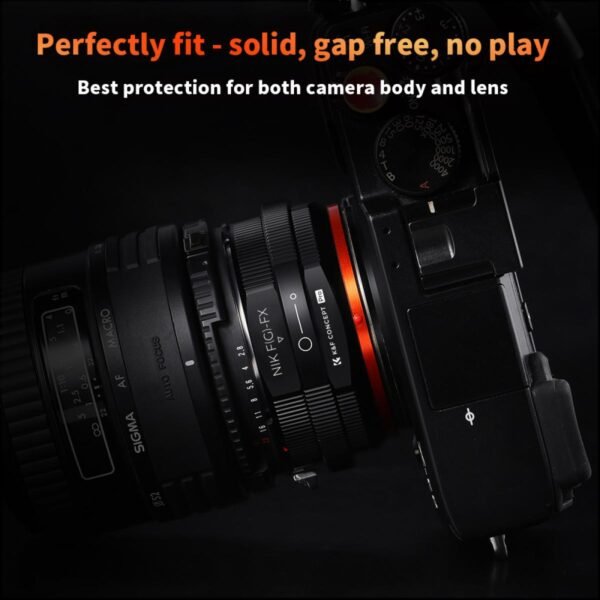 Nikon G/F/AI/AIS/D/AF-S Mount Lens to Fujifilm Fuji X-Series X FX Mount Cameras with Matting Varnish Design for Fuji XT2 XT20 XE3 XT1 X-T2 K&F Concept Lens Mount Adapter