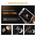 K&F Concept PL-60B 60W COB Photography light with Built-in 4500mAh Battery, supports Type-C PD Fast Charging, 12 Light Effects, Video Light for Shooting on The Move with Handle and Storage Bag