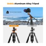 91 inch/2.3m fluid head tripod video tripod Reversible Detachable Monopod Transverse Center Column horizontal 360 ° panoram