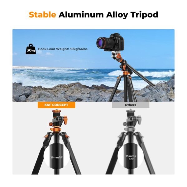 Distributor Lensa dan Aksesoris Fotografi Digital Pratama Retailindo 91 inch/2.3m fluid head tripod video tripod Reversible Detachable Monopod Transverse Center Column horizontal 360 ° panoram