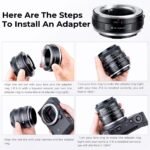 MD-L Manual Focus Compatible with Minolta Rokkor (SR/MD/MC) Lens to L Mount Camera Body Lens Mount Adapter