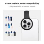 52mm Clip-on ND2-400 Phone Camera Lens Filter Kit, Adjustable Neutral Density Filter Compatible models: iPhone 15 series / 14 series / 13 series / 12 series / 11 series