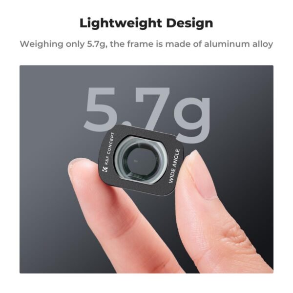 DJI Osmo Pocket 3 Magnetic Wide-angle Filter Action Camera Lens Accessories Magnetic Attach / Multi-Coated / Optical Glass
