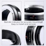 MD-L Manual Focus Compatible with Minolta Rokkor (SR/MD/MC) Lens to L Mount Camera Body Lens Mount Adapter