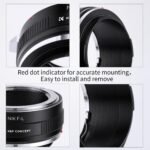 NIK(G)-FX Manual Focus Compatible with Nikon F (G-Type) Lens to L Mount Camera Body Lens Mount Adapter