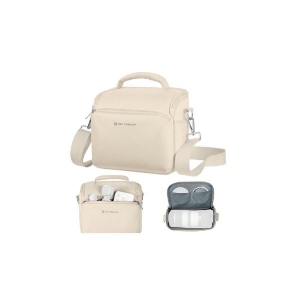 Distributor Lensa dan Aksesoris Fotografi Digital Pratama Retailindo K&F Concept Camera Sling Bag Small Crossbody Camera Case DSLR/SLR/Cute Compact Shoulder Photography Bags for Photographers - Sling Bag5L Urban Wander 05 (Beige)