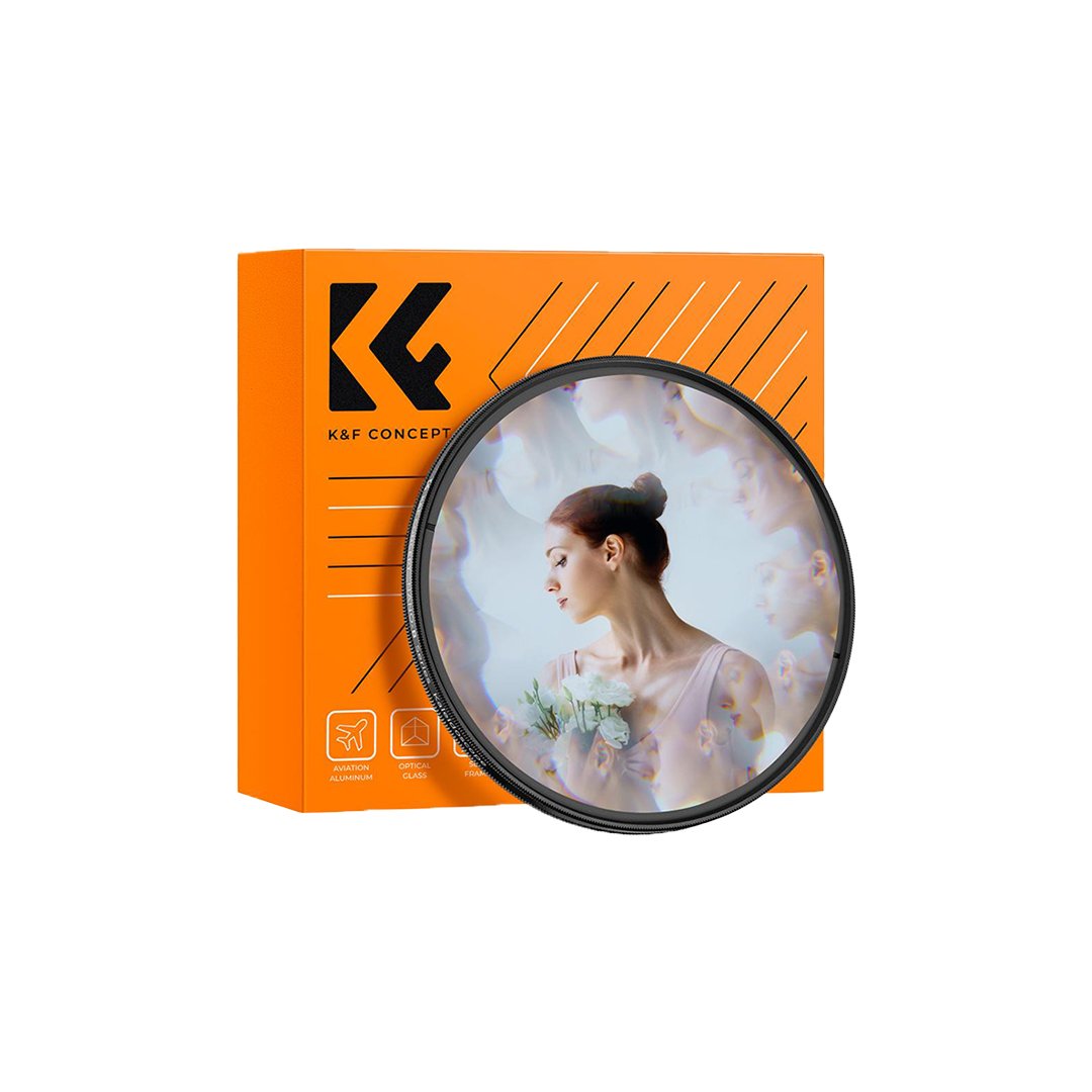 82mm Kaleidoscope Filter Special Effects Filter with 3pcs Vacuum Cleaning Cloths Nano B Series