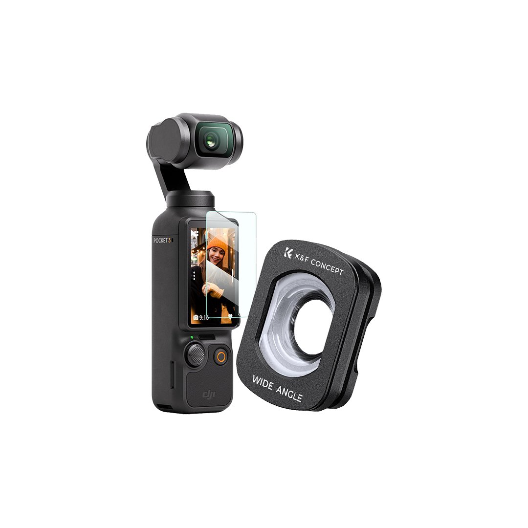 DJI Osmo Pocket 3 Magnetic Wide-angle Filter Action Camera Lens Accessories Magnetic Attach / Multi-Coated / Optical Glass