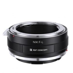K&F CONCEPT NIK(G)-FX Manual Focus Compatible with Nikon F (G-Type) Lens to L Mount Camera Body Lens Mount Adapter