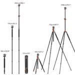 94"/2.4m Overhead Camera Tripod alumunium video Tripod Transverse Center Column 22lbs/10kg Load with Detachable Monopod for DSLR SLR, T254A8+BH-28L (SA254T1)