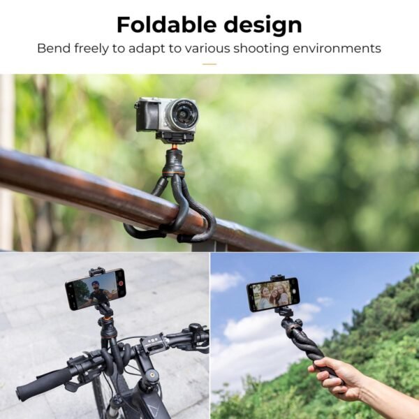 K&F Concept Camera Tripod Versatile Mini Flexible Phone Stand Phone Tripod Bluetooth Remote Control