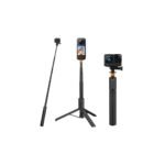 K&F Concept Invisible Selfie Stick, Extension Long Pole（120cm/47.2in）for Insta360 Sports Camera GoPro DJI Action, 1/4" Extended Monopod with GoPro Adapter.
