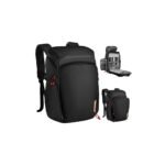 K&F Concept Camera Alpha Backpack Air 25L, Camera Bags for Photographers Large Capacity with Raincover - Backpack 25L Nature Wander 01 (Black + Red)