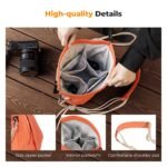 K&F Concept Camera Sling Bag Small Camera bag Lightweight Crossbody and Inner Liner Bag for Protection and Versatility, Orange