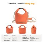K&F Concept Camera Sling Bag Small Camera bag Lightweight Crossbody and Inner Liner Bag for Protection and Versatility, Orange