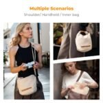 K&F Concept Camera Sling Bag Small Camera bag Lightweight Crossbody and Inner Liner Bag for Protection and Versatility, Beige