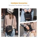 K&F Concept Camera Sling Bag Small Camera bag Lightweight Crossbody and Inner Liner Bag for Protection and Versatility, Black